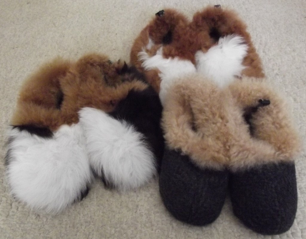 Alpaca Slippers now in stock – all sizes